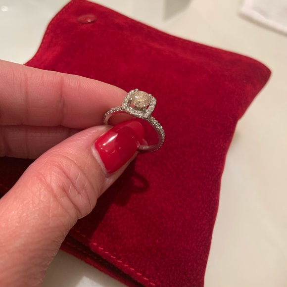 ***SOLD***Platinum Diamond ring 1.25 carat - Picture 2 of 4